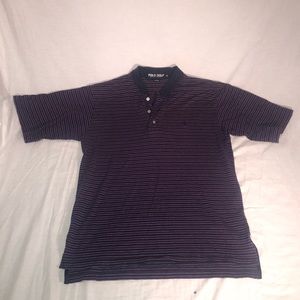 Men's Polo Ralph Lauren Small Embroidered Logo Striped SS Polo Shirt Size Medium